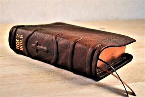 genuine leather compact bible.